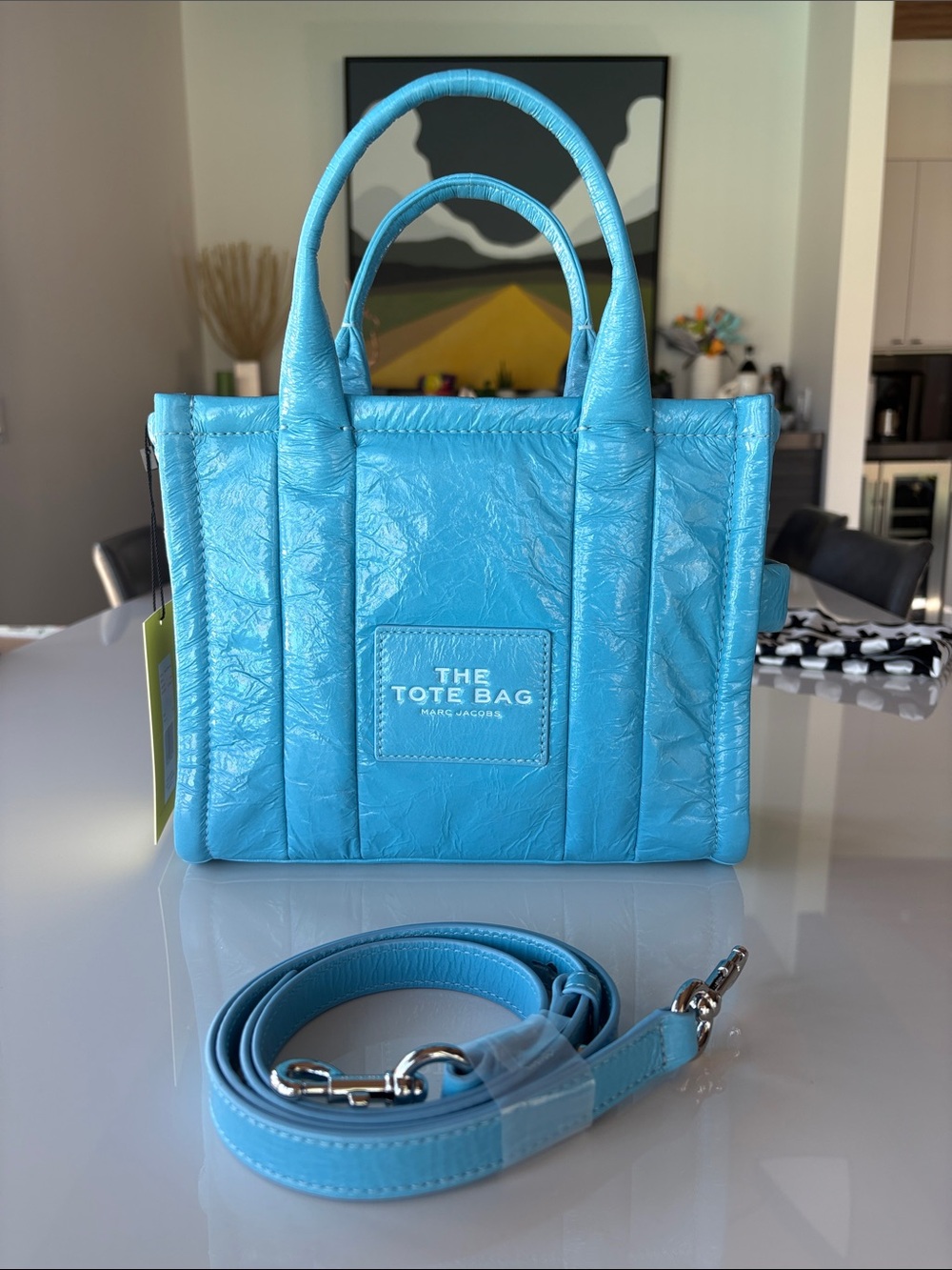 Marc Jacobs The Tote Bag in Turquoise Blue